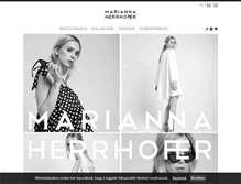 Tablet Screenshot of mariannaherrhofer.com